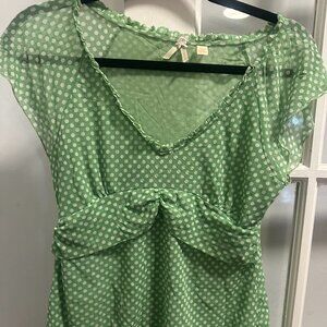 Adorable Maeve v-neck top size L Anthropologie